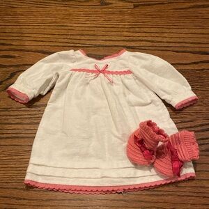 Sweet American Girl doll nightgown and booties